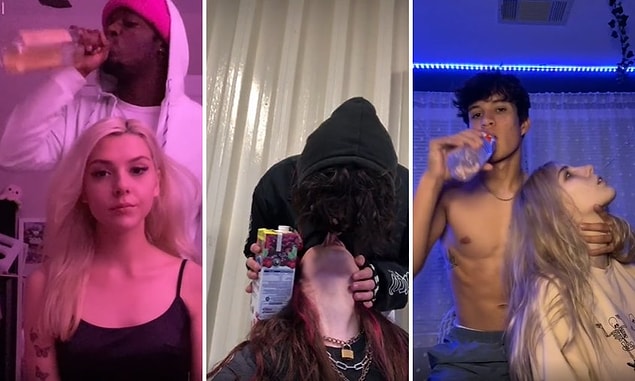 TikTok'un yeni akımında insanlar birbirleri ile sıvı alışverişi yapıyor...