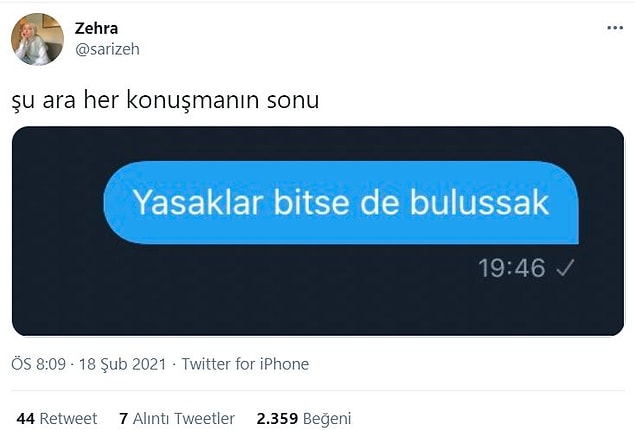 2. Kesin yasaklardan sonra buluşuruz...