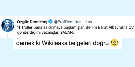 Özgür Demirtaş'tan Berat Albayrak'a CV Gönderdiği İddialarına Sert Yanıt Geldi