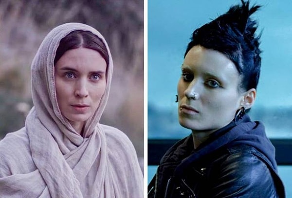 5. Руни Мара в фильмах "Мария Магдалина" и "Девушка с татуировкой дракона"
