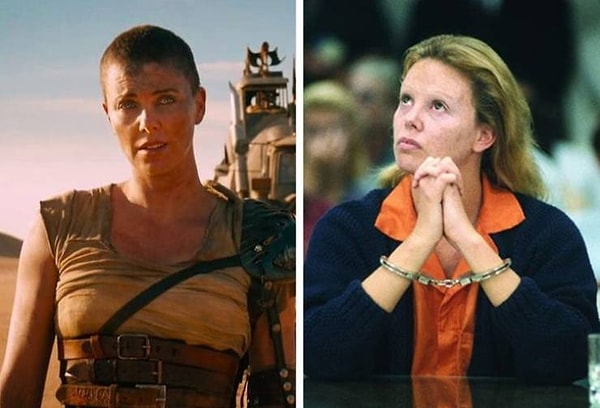 6. Шарлиз Терон в фильмах "Безумный Макс: Дорога ярости" и "Монстр"