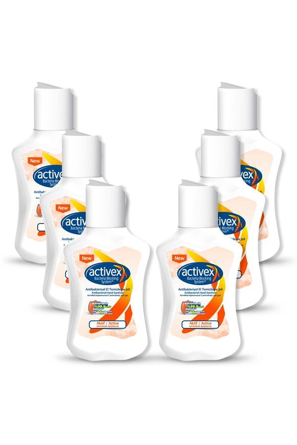 12. Activex marka sabunu hepiniz kullanmışsınızdır. Bu da aynı markanın cep boy dezenfektan jeli.