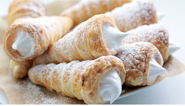 5. Трубочки с кремом