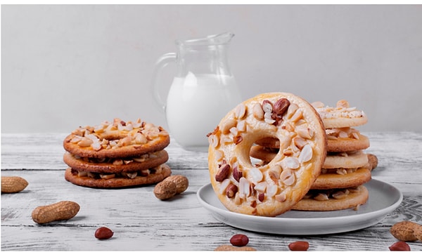 8. Кольца песочного печенья.