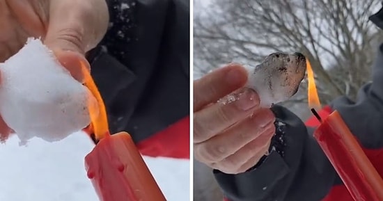 Поджигают снег, чтобы доказать, что он не тает: Сторонники теории заговора утверждают, что снег в Техасе - подделка