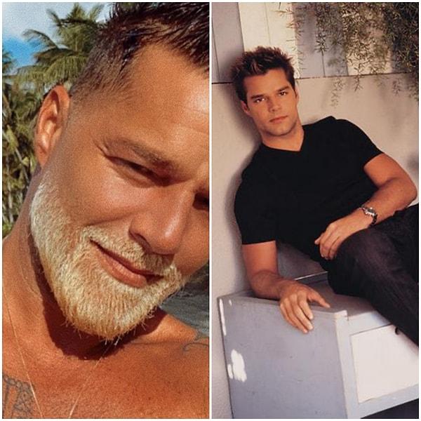 14. Ricky Martin 49 ve 25 yaşlarındayken.