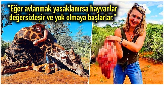 Sevgililer Günü Hediyesi Olarak Katlettiği Zürafanın Kalbini Söken ve Bunu da Böbürlenerek Paylaşan Kadın