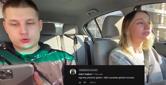 "Allah nazardan gözden korusun" yorumunu gördükten sonra da bu konuya açıklık getirmek için aslında Ateist olduğunu dile getiriyor.