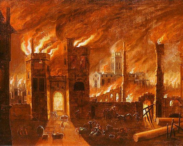 1. Büyük Londra Yangını vebanın sona ermesine neden olmadı.