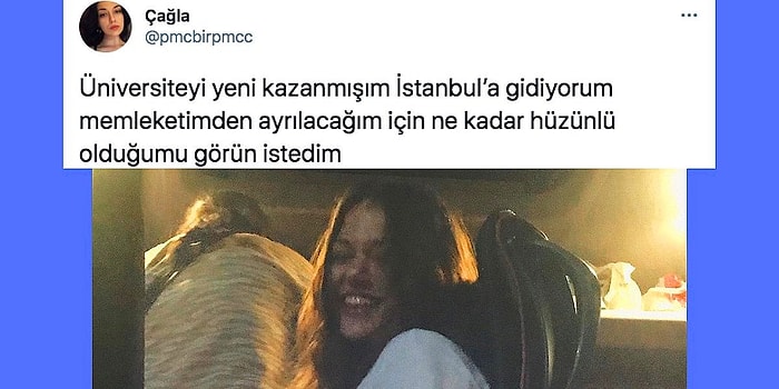 Üniversite İçin İstanbul'a Gülerek Giden Kullanıcının Otobüste Çekilen Fotoğrafı ve Tebessüm Ettiren Yorumlar