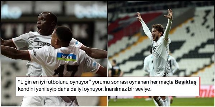 Kartal Uçuşa Devam Ediyor! Denizlispor'u İlk Yarıda Bulduğu Gollerle Yenen Beşiktaş Zirveyle Puanları Eşitledi