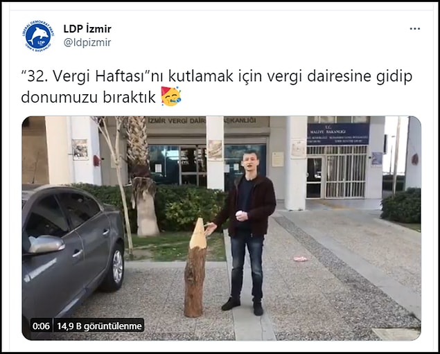Aynı teşkilat bu kez de kazıklı vergi protestosuna imza attı. 👇