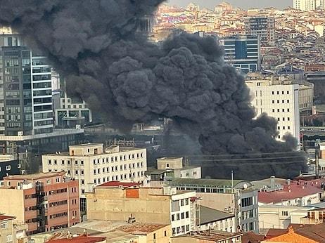 İstanbul'da Geri Dönüşüm Tesisinde Yangın