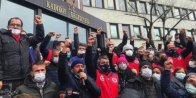 Bildiğiniz gibi geçtiğimiz haftalarda Kadıköy Belediyesi işçilerinin 16 Şubat'ta başlattıkları grev kısa süre içerisinde varılan uzlaşma ile sona ermişti.   İmzalanan sözleşmeyle, belediyedeki en düşük işçi maaşı ikramiyeler ve yıllık ödenen sosyal yardımlar hariç; aylık net 5 bin 275 TL olarak belirlenmişti.