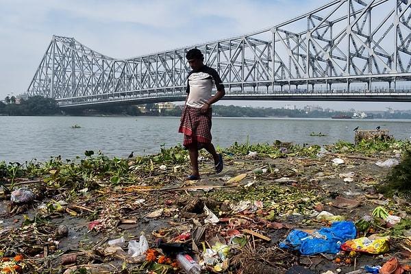 7. Hindistan'daki çöpler: