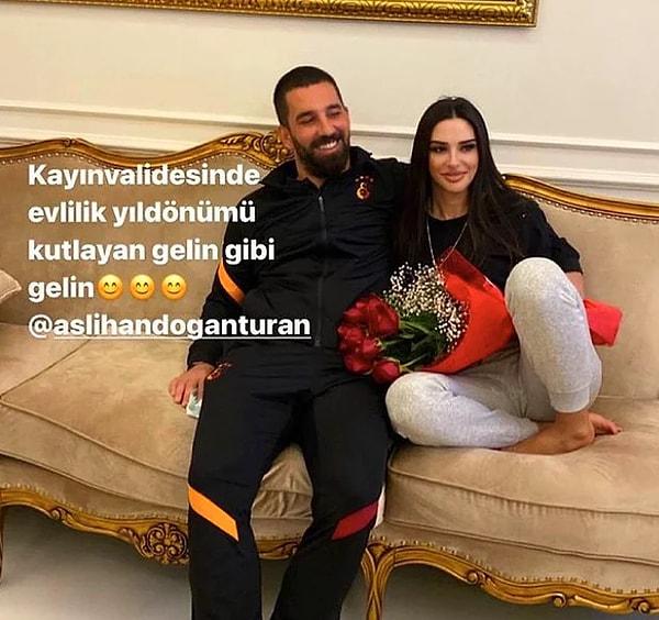 3. Arda Turan ile eşi Aslıhan Doğan Turan'ın 'evlilik yıl dönümü fotoğrafları' çok konuşuldu!