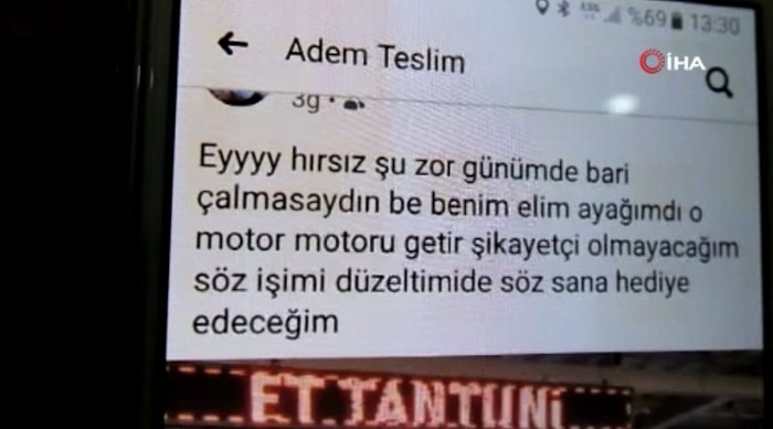 Lokantacı Motorunu Çalan Hırsıza Sosyal Medyadan Seslendi: 'Şu Zor Günümde Bari Çalmasaydın'