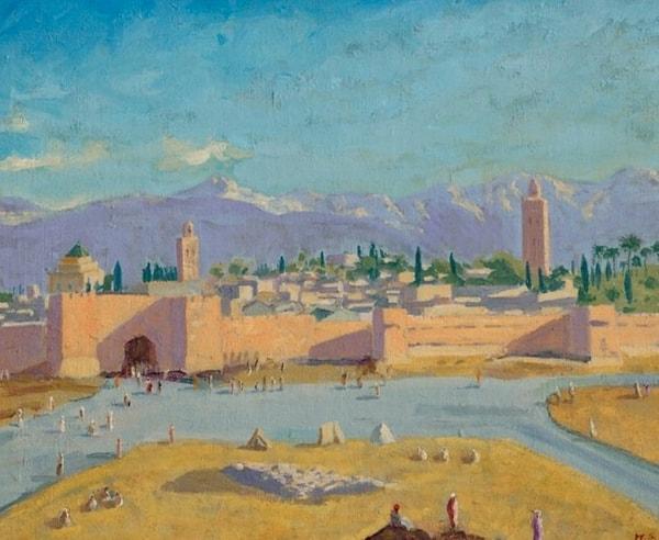 İkinci Dünya Savaşı sırasında 1943 yılında resmî bir ziyaret sırasında yapılan “The Tower of the Koutoubia Mosque” isimli tablo 1.7 ila 2.8 milyon avro arasındaki tahmini satış fiyatını çok aşmıştır.