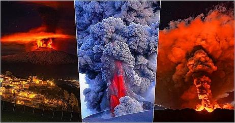 Son 6 Günde 4 Kez Faaliyete Geçen Etna Yanardağından Görünce Ufak Çaplı Bir Şok Geçireceğiniz 17 Fotoğraf