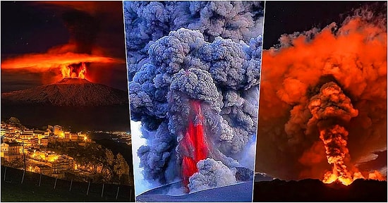 Son 6 Günde 4 Kez Faaliyete Geçen Etna Yanardağından Görünce Ufak Çaplı Bir Şok Geçireceğiniz 17 Fotoğraf