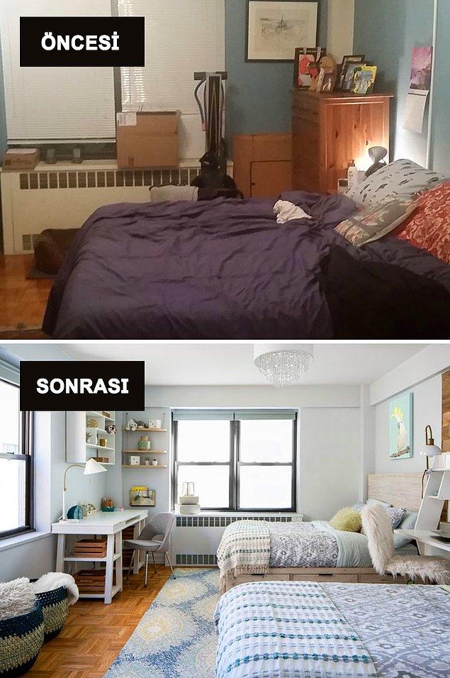 12. Sanırım evlerimizde en çok değiştirmek istediğimiz yer yatak odalarımız:)