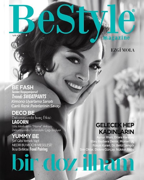 BeStyle Dergisinin Mart Ayı Kapak Kadını Olan Ezgi Mola, Güzelliğiyle Herkesi Büyüledi! ????