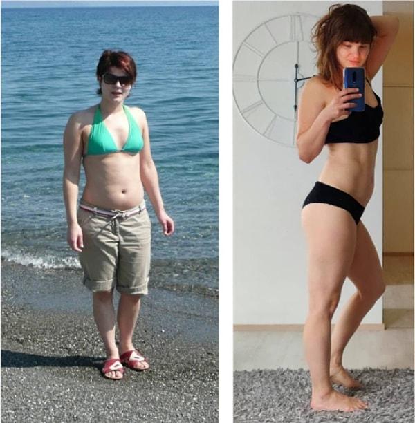 24. "27 yaşındaki halim ile 36 yaşındaki ben, görüntü olarak birbirinden çok farklı olsa da kilo olarak hiçbir şey değişmedi."