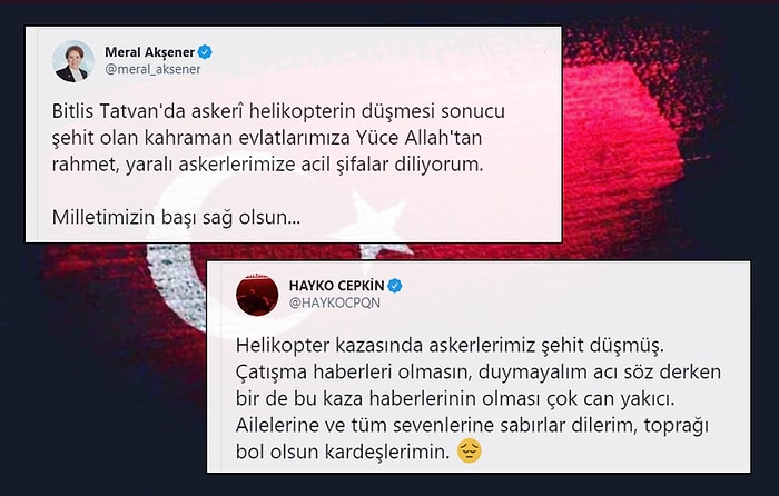 Acımız Büyük! Şehit Haberlerinin Ardından Sosyal Medyada Başsağlığı Mesajları