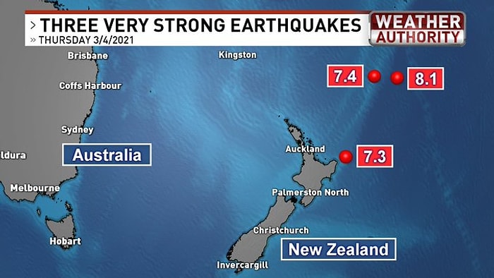 7.3, 7.4 Şimdi de 8.1: Art Arda Depremlerle Sarsılan Yeni Zelanda'da Tsunami Uyarısı Yapıldı
