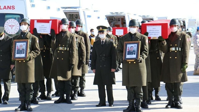 Şehit Olan 11 Asker İçin Elazığ’da Cenaze Töreni Düzenlendi