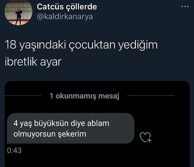 12. Şekerim. :)