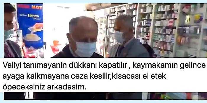 Boş Dükkanda Çay İçen Eczacılara Tutanak Tutturan Kaymakama Tepkiler Çığ Gibi Yağıyor