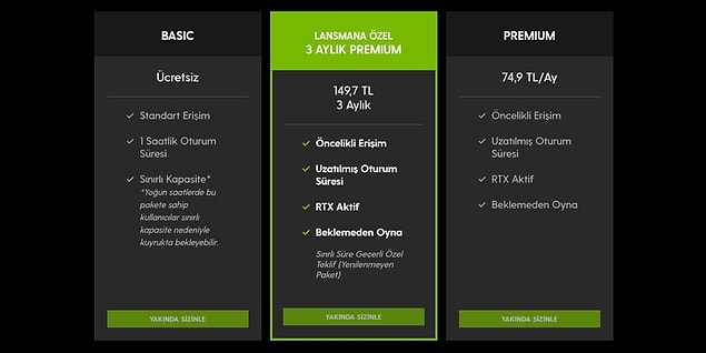GeForce Now'ın fiyatı nedir?