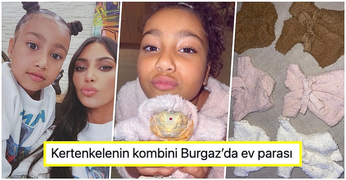 Ana Gibi Ana Be! Kim Kardashian Kızı North'un Kertenkelesi İçin Kendi Markası Skims'e Koleksiyon Hazırlattı