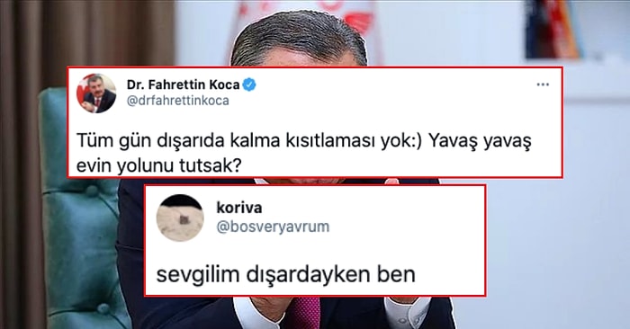 Fahrettin Koca'nın Yasaksız İlk Cumartesi Gününde 'Evin Yolunu Tutsak' Tavsiyesi Goygoycuların Diline Düştü