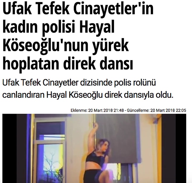 Tabii bizim magazin basınımız onun başarısını görmek yerine, bikinili pozlarını, direk dansını konuşmayı tercih etmişti. Köseoğlu, sürekli bu başlıklarla gündeme geliyordu.