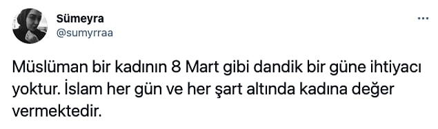 Bir düşünce de şöyle: