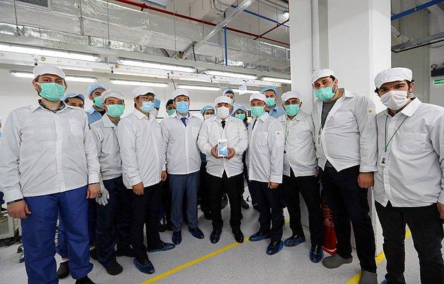 Bakan Mustafa Varank, fabrikanın kurulum çalışmaları ve test üretimlerini yerinde inceledi.