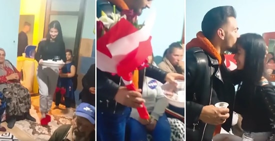 Kız İstemeye Giderken Aldığı Çiçeği Kahveler Gelene Kadar Geline Vermeyen Garantici Damat