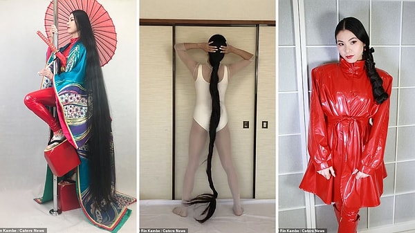 Модель и танцовщица из Токио сказала, что поддерживать свои длинные локоны может быть непросто, объяснив, что она использует крем для кожи головы из шафрана и следит за потреблением железа, чтобы волосы росли.