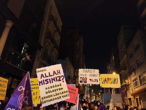Kutlu Olsun! 8 Mart Feminist Gece Yürüyüşü'nde Bir Araya Gelen Kadınlardan Birbirinden Renkli 32 Pankart