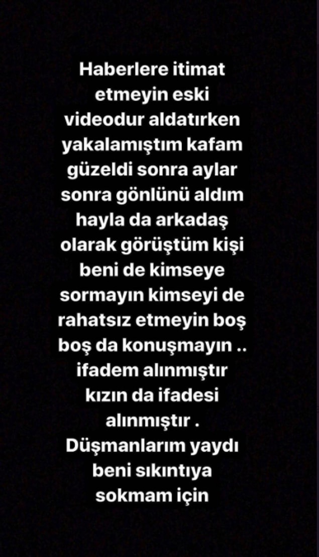 2020 yılında açıklamaları ardı ardına yapan Gökhan Özbolat görüntülerin düşmanları tarafından ortaya çıkarıldığını ve kendisini sıkıntıya sokmak için paylaşıldığını söylemişti.