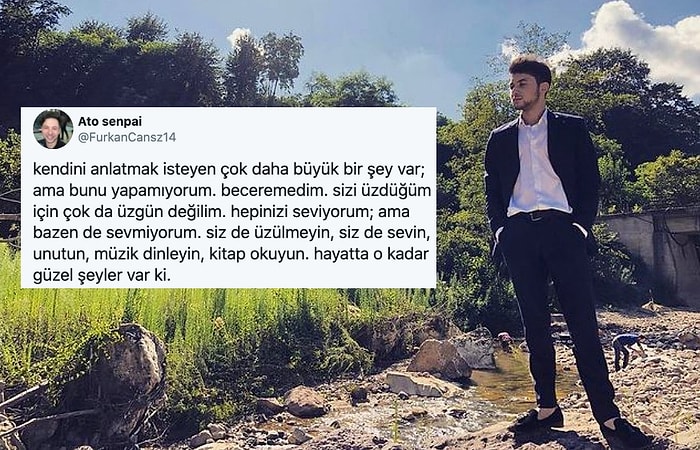 Sosyal Medyada 'Sizler İçin Böyle Bir Hayata Katlanamazdım' Yazan 22 Yaşındaki Furkan İntihar Etti...