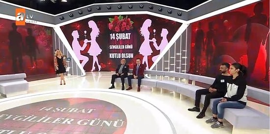 Müge Anlı, Programda Miraç Kandilini Kutlarken Ekranda 14 Şubat Sevgililer Günü Görselleri Yayınlandı