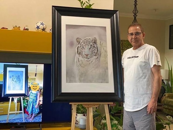 11. "Мой папа начал делать карандашные наброски, чтобы справиться со стрессом".