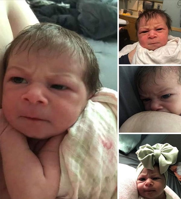 16. Самый сердитый новорожденный