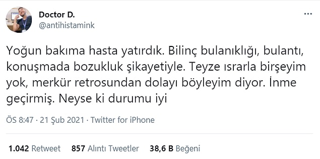 3. Merkür retrosu sonucu olabilir.
