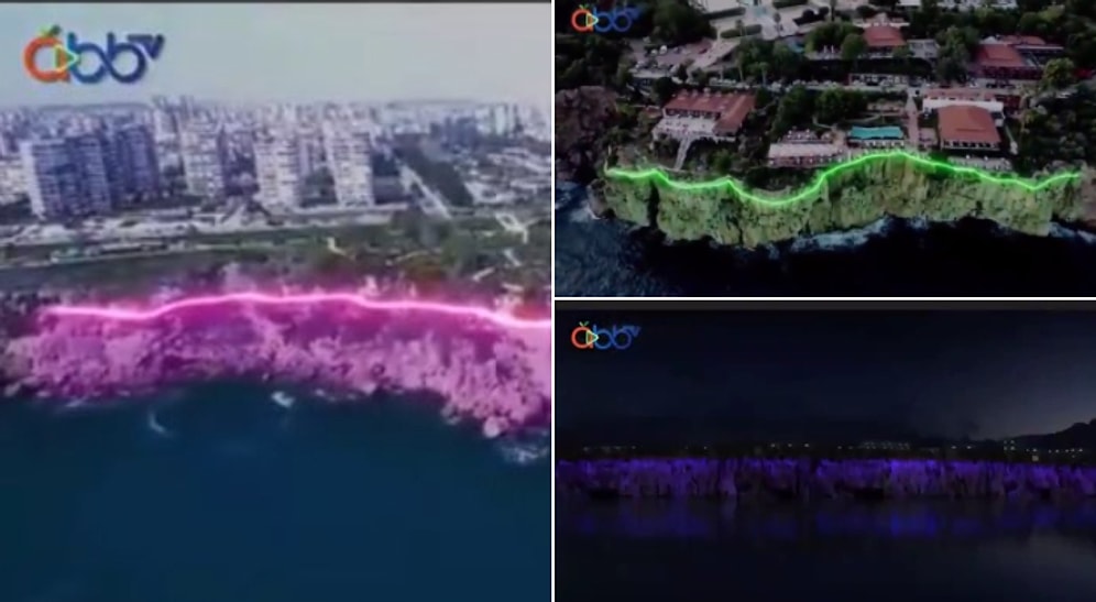 Antalya'da Belediyenin Falezleri Işıklandırma Projesine Tepki: Doğal Yaşam Olumsuz Etkilenecek