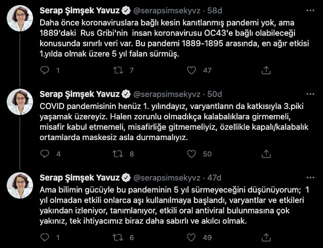 "Bu pandeminin 5 yıl sürmeyeceğini düşünüyorum"