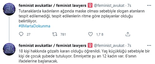 Feminist Gece Yürüyüşü'ne Katılanların Gözaltı Gerekçesi; Ritme Göre Zıplamak...